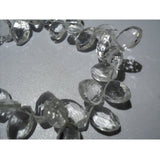 11x7 mm Crystal Quartz Faceted Puff Marquise Beads, Crystal Quartz Faceted Beads