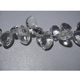 11x7 mm Crystal Quartz Faceted Puff Marquise Beads, Crystal Quartz Faceted Beads
