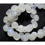 7 mm Rainbow Moonstone Faceted Onion Beads, Natural Moonstone Onion Beads