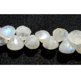 9 mm Rainbow Moonstone Faceted Onion Beads, Natural Moonstone Onion Beads