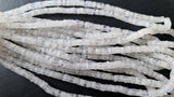 5-6mm Rainbow Moonstone Heishi Beads Tyre For Jewelry (8IN To 16IN Option)