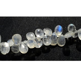 7x9 mm Rainbow Moonstone Faceted Pear Beads, Rainbow Moonstone Faceted Pear