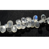 8x10 mm Rainbow Moonstone Faceted Pear Beads, Rainbow Moonstone Faceted Pear