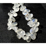 7x9 mm Rainbow Moonstone Faceted Pear Beads, Rainbow Moonstone Faceted Pear