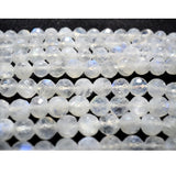 5mm Rainbow Moonstone Faceted Round Beads, Rainbow Moonstone Faceted Balls