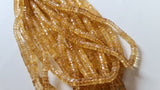 6-6.5mm Citrine Heishi Beads Spacer Tyre For Jewelry (8IN To 16IN Options)