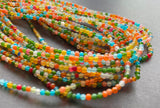 2.5mm Colorful Opal Beads, Rare Enhanced  Round For Jewelry (8IN To 16IN Option)