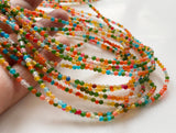 2.5mm Colorful Opal Beads, Rare Enhanced  Round For Jewelry (8IN To 16IN Option)