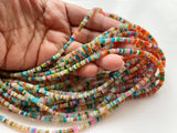 3-5mm Colorful Opal Beads, Rare Enhanced  For Jewelry (8IN To 16IN Option)