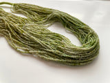 1.5-2mm Green Opal Faceted Rondelle Beads For Jewelry 13 Inch (1ST To 5ST )