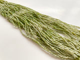 1.5-2mm Green Opal Faceted Rondelle Beads For Jewelry 13 Inch (1ST To 5ST )