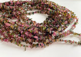 3-6mm Multi Tourmaline Sticks Side Drilled Designer For Necklace (8IN To 16IN )