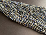 1.5-2mm Lapis Lazuli Faceted Rondelle Beads For Necklace (1St To 5St Options)