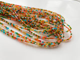 2.5mm Colorful Opal Beads, Rare Enhanced  Round For Jewelry (8IN To 16IN Option)