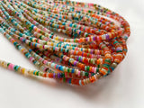 3-5mm Colorful Opal Beads, Rare Enhanced  For Jewelry (8IN To 16IN Option)