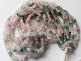 3-5mm Pastel Tourmaline Plain Rondelle Beads For Jewelry Necklace (8IN To 16IN )