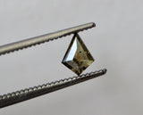 Faceted Brown Kite Shaped Diamond, Natural 5.9x4.4mm, Table Cut Diamond-PVD48