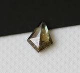 Faceted Brown Kite Shaped Diamond, Natural 5.9x4.4mm, Table Cut Diamond-PVD48