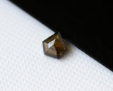 Brown Shield Shaped Diamond, 0.28 Ct 5.9x4.4mm Rose Cut Diamond for Rings-PVD50