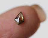 Faceted Brown Kite Shaped Diamond, Natural 5.9x4.4mm, Table Cut Diamond-PVD48