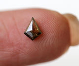 Faceted Brown Kite Shaped Diamond, Natural 5.9x4.4mm, Table Cut Diamond-PVD48