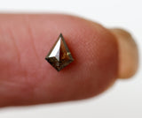 Faceted Brown Kite Shaped Diamond, Natural 5.9x4.4mm, Table Cut Diamond-PVD48