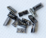 Clear/Black Baguette Diamond, Rare 3x1.5mm MELEE Diamond (1Pc-5Pcs)-PDD368