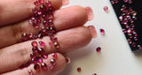2-3mm Pink Tourmaline Round Cut Gemstones, Loose Pink Solitaire / Brilliant Cut