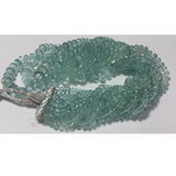 5-10mm Aquamarine Plain Rondelle Beads, Aquamarine Rondelles Plain Beads, Blue