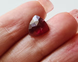 Natural Garnet Faceted Rose Cut Slice Trillion Shape Flat Back Cabochon