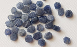 Natural Blue Sapphire Rough, Un Drilled Raw Sapphire for Jewelry, Loose Sapphire Gemstone 5 to 6mm, 5 Pcs