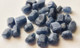 Natural Blue Sapphire Rough, Un Drilled Raw Sapphire for Jewelry, 5.5-8mm, 5 Pcs