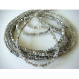 2-3mm Gray White Rough Diamonds, Natural Raw Uncut Diamond Beads For Jewelry