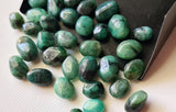 Natural Emerald Plain Smooth Gemstones, Loose Emerald Rough Oval Shape Undrilled