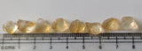 Citrine Rough, Raw Natural Citrine, Loose Citrine Gems Undrilled 10-12mm