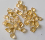 Citrine Rough, Raw Natural Citrine, Loose Citrine Gems Undrilled 10-12mm