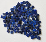 Lapis Lazuli Cabochons, Loose Lapis Lazuli Plain Smooth Square Flat Back 4-5 mm