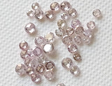 Pink Rose Cut Diamond, Rare Natural Pink Rose Cut Diamond Cabochon