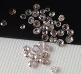 Pink Rose Cut Diamond, Rare Natural Pink Rose Cut Diamond Cabochon