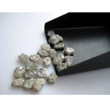 8-10mm White Raw Diamond Uncut Rough Diamond For Jewelry (1Pc To 10Pc Options)