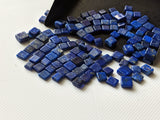 Lapis Lazuli Cabochons, Loose Lapis Lazuli Plain Smooth Square Flat Back 4-5 mm