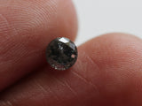 Salt And Pepper Diamond, 0.42 Cts Drilled Diamond Soliatire Diamond/Brilliant