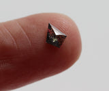 Salt And Pepper Diamond Kite Cut Diamond 6x5mm Kite Shape Flat Back Diamond