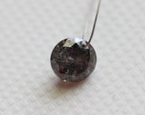 Salt And Pepper Diamond, 0.42 Cts Drilled Diamond Soliatire Diamond/Brilliant