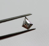 Salt And Pepper Diamond Kite Cut Diamond 6x5mm Kite Shape Flat Back Diamond