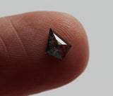 Salt And Pepper Diamond Kite Cut Diamond 6x5mm Kite Shape Flat Back Diamond