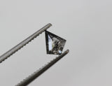 Salt And Pepper Diamond Kite Cut 5.3x4.3 mm Kite Shape Diamond Cabochon For Ring