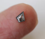 Salt And Pepper Diamond Kite Cut 5.3x4.3 mm Kite Shape Diamond Cabochon For Ring