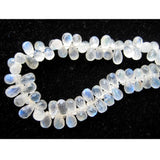 4x6 mm Rainbow Moonstone Faceted Tear Drop Beads For Jewelry, Rainbow Moonstone