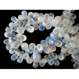 4x6 mm Rainbow Moonstone Faceted Tear Drop Beads For Jewelry, Rainbow Moonstone